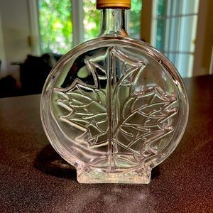 Maple Leaf Glass Bottle